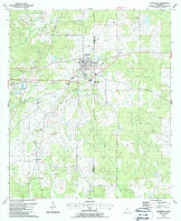 Download a high-resolution, GPS-compatible USGS topo map for Centreville, MS (1988 edition)