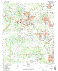 Download a high-resolution, GPS-compatible USGS topo map for Clinton, MS (1988 edition)