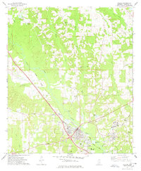 Download a high-resolution, GPS-compatible USGS topo map for Collins, MS (1978 edition)