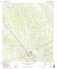 Download a high-resolution, GPS-compatible USGS topo map for Collins, MS (1982 edition)