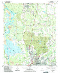 Download a high-resolution, GPS-compatible USGS topo map for Columbus North, MS (1987 edition)