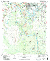 Download a high-resolution, GPS-compatible USGS topo map for Columbus South, MS (1987 edition)
