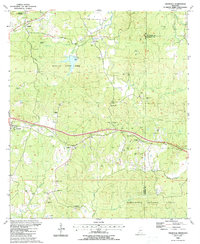 preview thumbnail of historical topo map of Adams County, MS in 1988