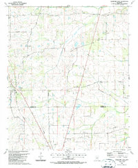 Download a high-resolution, GPS-compatible USGS topo map for Crawford East, MS (1987 edition)