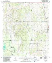 Download a high-resolution, GPS-compatible USGS topo map for Crawford West, MS (1987 edition)