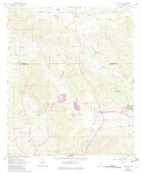 1962 Map of Kemper County, MS, 1982 Print