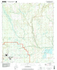 preview thumbnail of historical topo map of Hancock County, MS in 1996