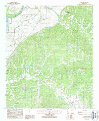 Download a high-resolution, GPS-compatible USGS topo map for Eden, MS (1988 edition)