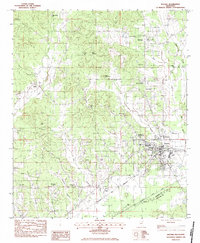 Download a high-resolution, GPS-compatible USGS topo map for Eupora, MS (1984 edition)