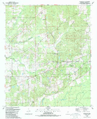 Download a high-resolution, GPS-compatible USGS topo map for Farmhaven, MS (1989 edition)