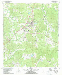 Download a high-resolution, GPS-compatible USGS topo map for Fayette, MS (1988 edition)