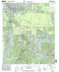 preview thumbnail of historical topo map of Forest, MS in 2000