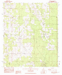 Download a high-resolution, GPS-compatible USGS topo map for Forkville, MS (1982 edition)