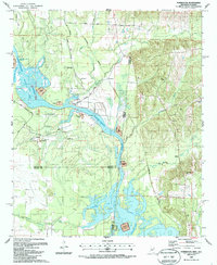 Download a high-resolution, GPS-compatible USGS topo map for Forreston, MS (1987 edition)