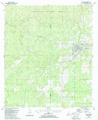 Download a high-resolution, GPS-compatible USGS topo map for Gloster, MS (1988 edition)