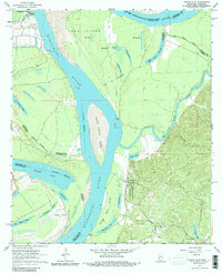Download a high-resolution, GPS-compatible USGS topo map for Grand Gulf, MS (1984 edition)