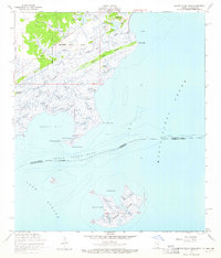 Download a high-resolution, GPS-compatible USGS topo map for Grand Island Pass, MS (1965 edition)