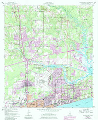 Download a high-resolution, GPS-compatible USGS topo map for Gulfport North, MS (1985 edition)