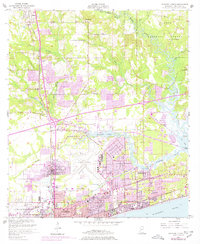 Download a high-resolution, GPS-compatible USGS topo map for Gulfport North, MS (1978 edition)