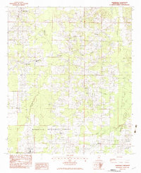 Download a high-resolution, GPS-compatible USGS topo map for Harperville, MS (1983 edition)