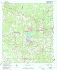 Download a high-resolution, GPS-compatible USGS topo map for Hattiesburg SW, MS (1982 edition)