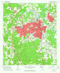 Download a high-resolution, GPS-compatible USGS topo map for Hattiesburg, MS (1965 edition)