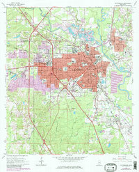 Download a high-resolution, GPS-compatible USGS topo map for Hattiesburg, MS (1983 edition)