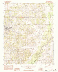 preview thumbnail of historical topo map of Hernando, MS in 1982