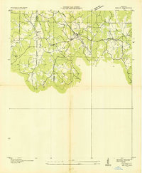 preview thumbnail of historical topo map of Tishomingo County, MS in 1935