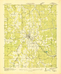 preview thumbnail of historical topo map of Iuka, MS in 1935