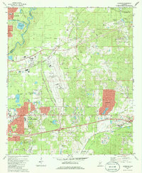 preview thumbnail of historical topo map of Rankin County, MS in 1980