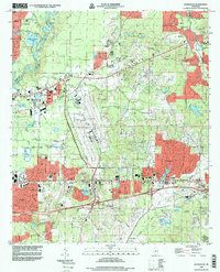 preview thumbnail of historical topo map of Rankin County, MS in 1998