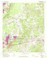 Download a high-resolution, GPS-compatible USGS topo map for Jackson SE, MS (1972 edition)