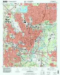 Download a high-resolution, GPS-compatible USGS topo map for Jackson, MS (1998 edition)