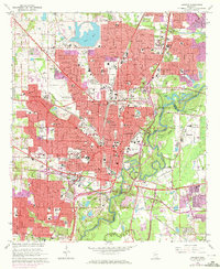 preview thumbnail of historical topo map of Jackson, MS in 1963