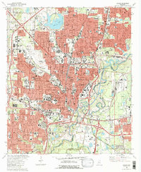 preview thumbnail of historical topo map of Jackson, MS in 1980