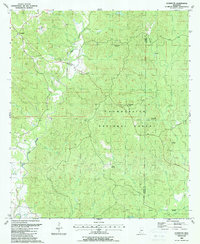 preview thumbnail of historical topo map of Adams County, MS in 1988