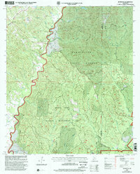 preview thumbnail of historical topo map of Adams County, MS in 2000
