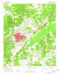 Download a high-resolution, GPS-compatible USGS topo map for Kosciusko, MS (1965 edition)
