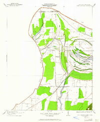 1908 Map of Lake Cormorant, 1961 Print