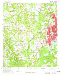 Download a high-resolution, GPS-compatible USGS topo map for Laurel West, MS (1965 edition)