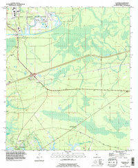 preview thumbnail of historical topo map of Hancock County, MS in 1993