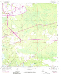 preview thumbnail of historical topo map of Hancock County, MS in 1958