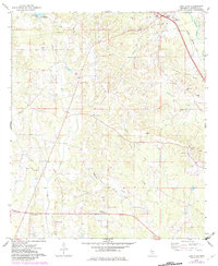 preview thumbnail of historical topo map of Covington County, MS in 1974