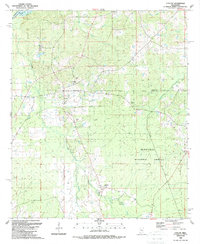 Download a high-resolution, GPS-compatible USGS topo map for Ludlow, MS (1989 edition)