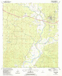 Download a high-resolution, GPS-compatible USGS topo map for Meadville, MS (1988 edition)