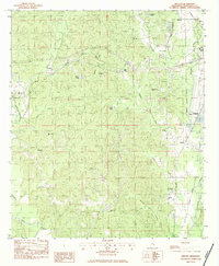 preview thumbnail of historical topo map of Lauderdale County, MS in 1982