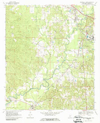 Download a high-resolution, GPS-compatible USGS topo map for Mendenhall West, MS (1986 edition)