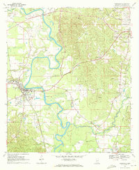Download a high-resolution, GPS-compatible USGS topo map for Monticello, MS (1972 edition)