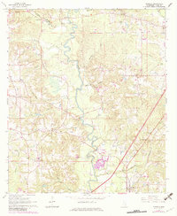 Download a high-resolution, GPS-compatible USGS topo map for Moselle, MS (1982 edition)